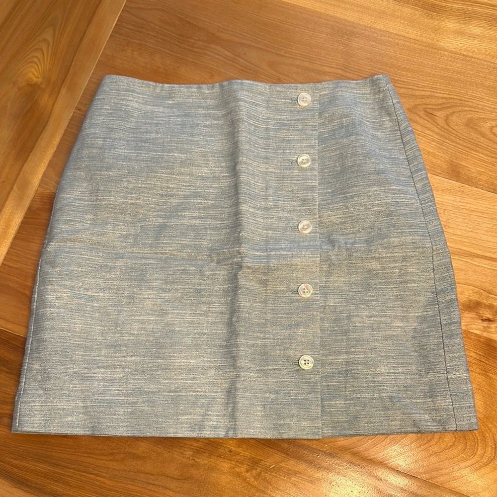 LOFT Blue Mini Pencil Skirt